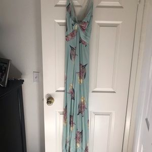 Spaghetti strap maxi dress. Never worn.
